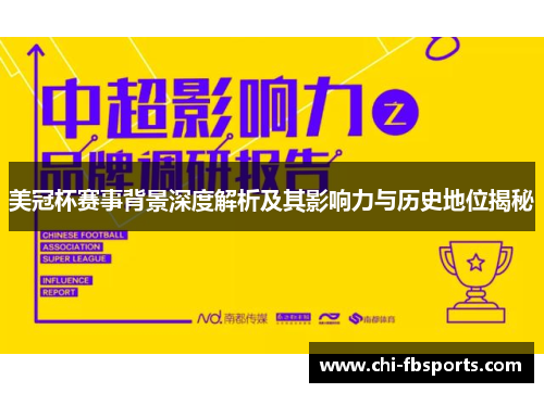 美冠杯赛事背景深度解析及其影响力与历史地位揭秘